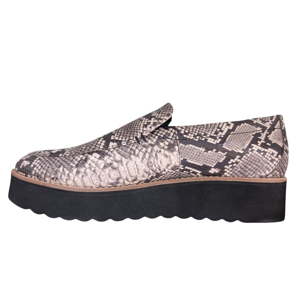 VINCE Zeta Snake Print Platform Loafers Size 9.5 - Like NEW! - Picture 4 of 10